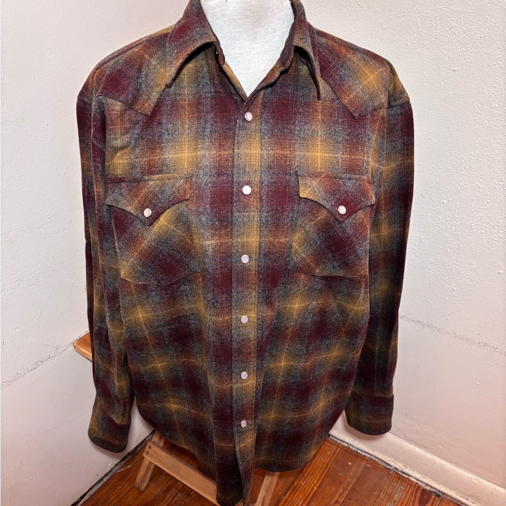 Pendleton Western Canyon Snap Button Wool Shirt N… - image 2